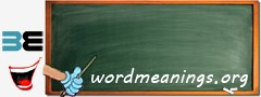 WordMeaning blackboard for q